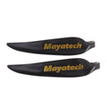 Black folding paddle with quick disassembly mechanism and 12x6.5cm fittings for kayaks