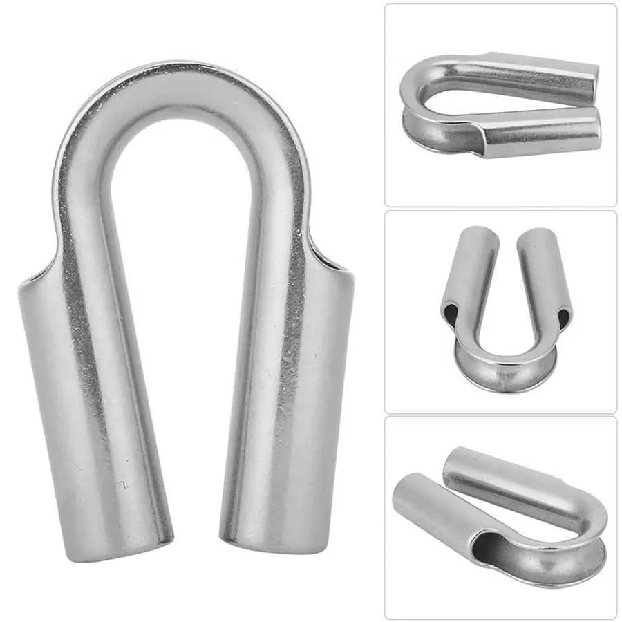 Stainless steel tubular chicken heart ring round sleeve ring set showing multiple sizes from M4 to M35