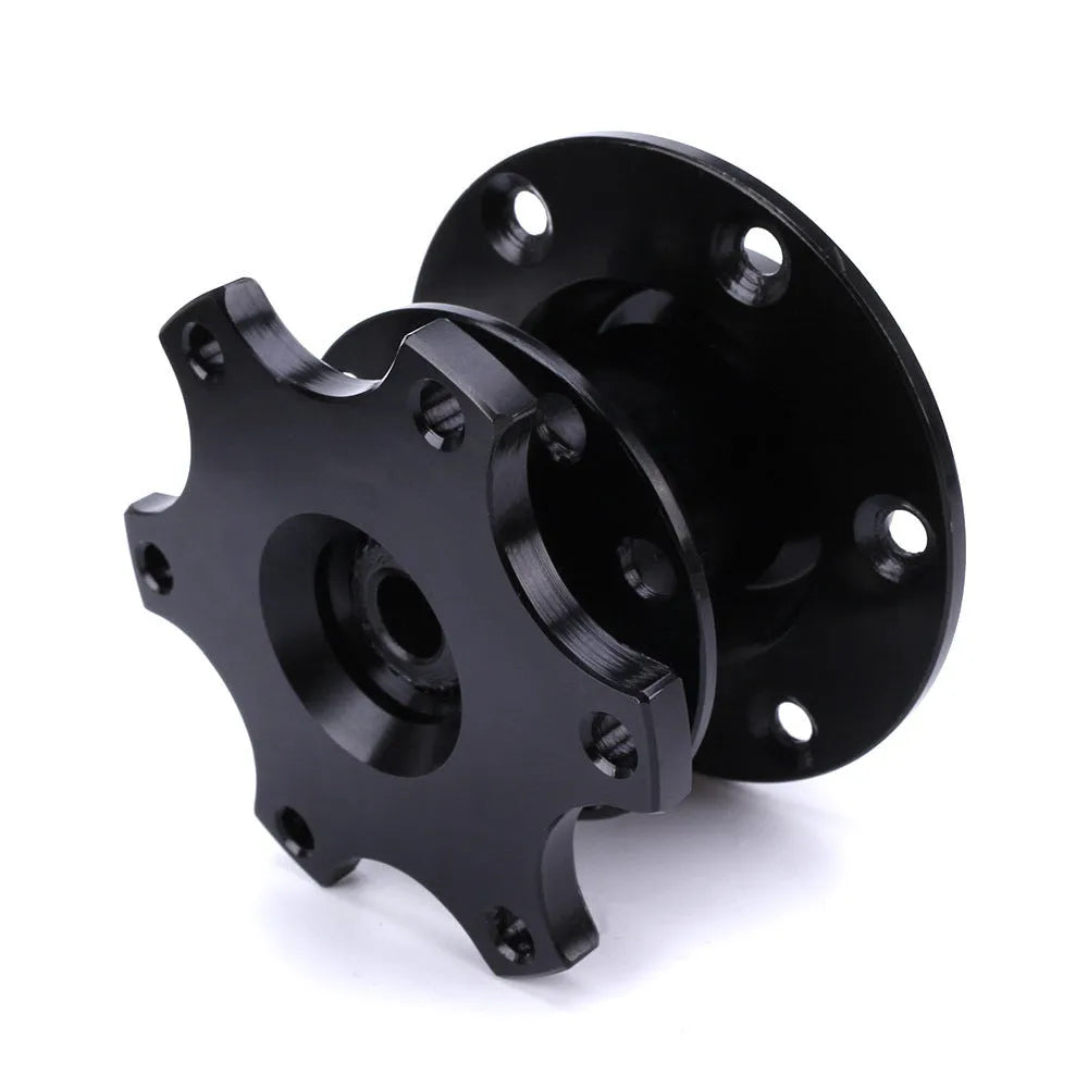Car steering wheel quick release adapter in aluminium alloy with universal fitment