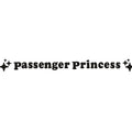 Passenger Princess decorative sticker for car rearview mirror measuring 12.5cm diameter in reflective colours