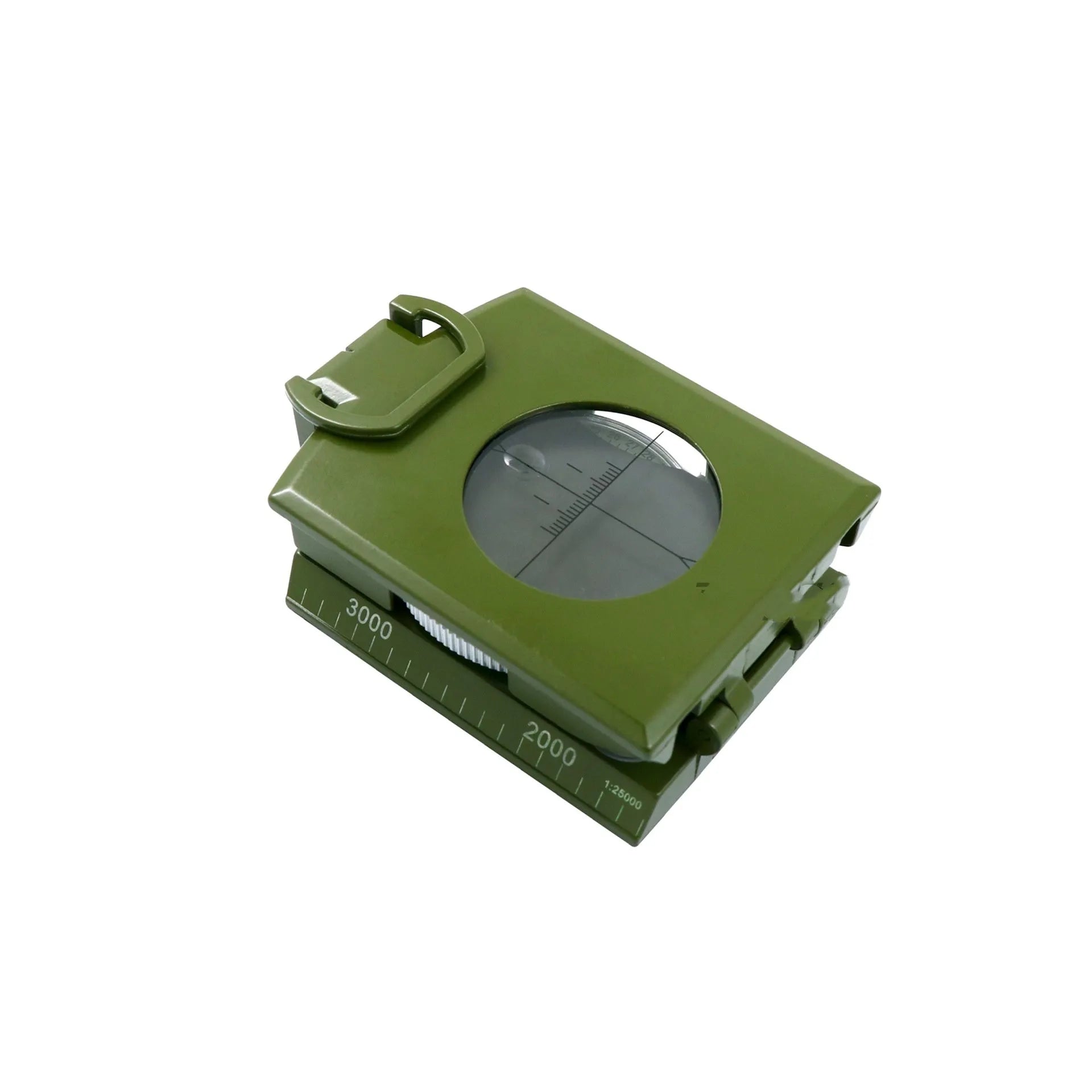 K4074 high-precision professional metal outdoor compass with hanging rope and ring.