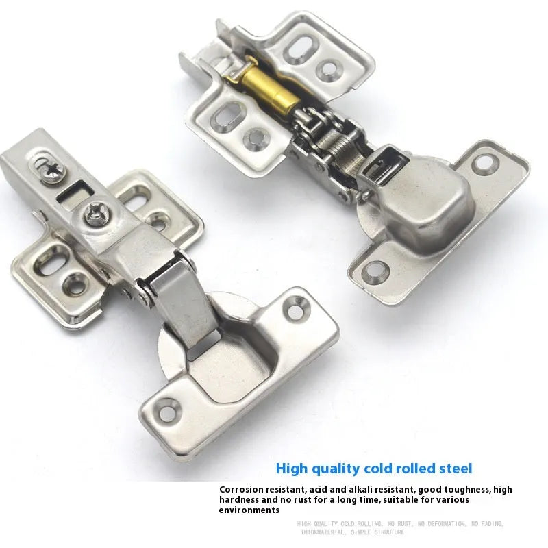 761 cold rolled steel hydraulic hinge with nickel plating for furniture, showing bend options
