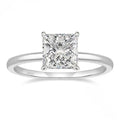 925 silver geometric ring with round zirconium centre in silver finish on grey background