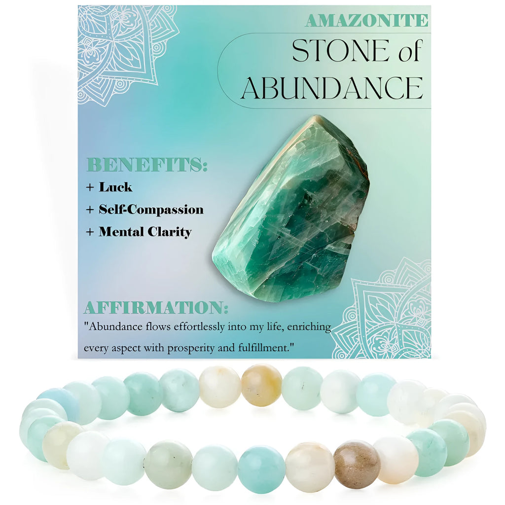 Handmade geometric bracelet made from 6mm agate stone beads on a wrist, showing the 18mm fit.