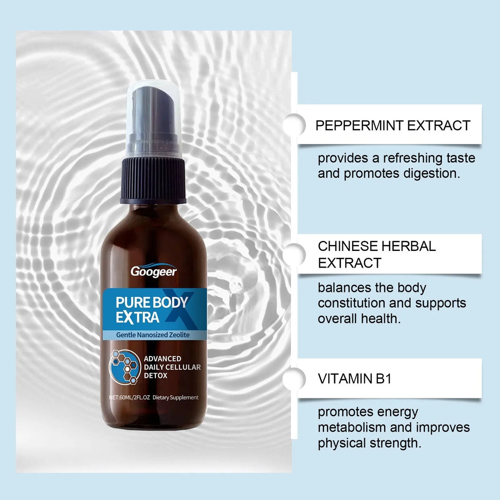 Googeer Oral Spray body treatment product in 60ml plastic spray bottle