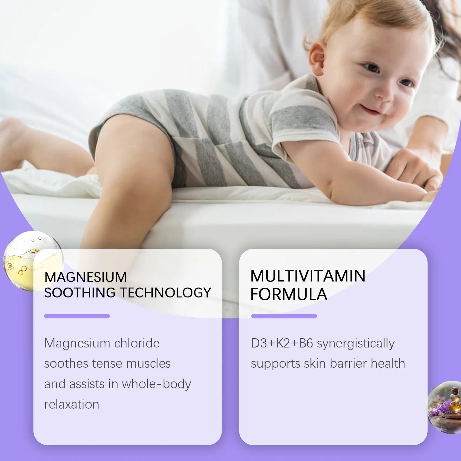 114g jar of children's 4-in-1 magnesium cream with vitamins and lavender oil