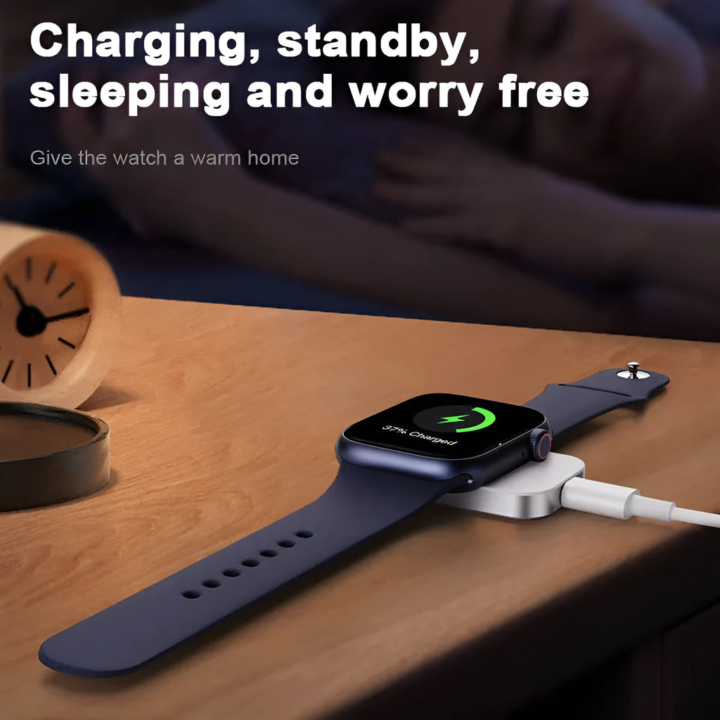 Black or white three-in-one magnetic wireless charging stand for iPhone and Android devices