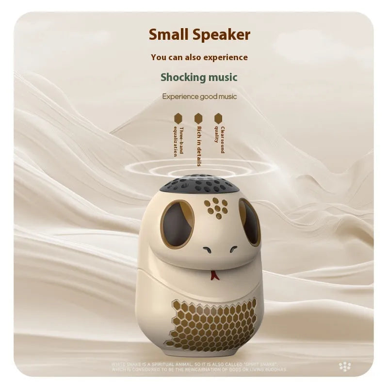 TK900 white wireless Bluetooth speaker with waterproof and drop-resistant construction