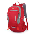 30 litre waterproof nylon backpack for outdoor sports in dark green colour with airpillow straps
