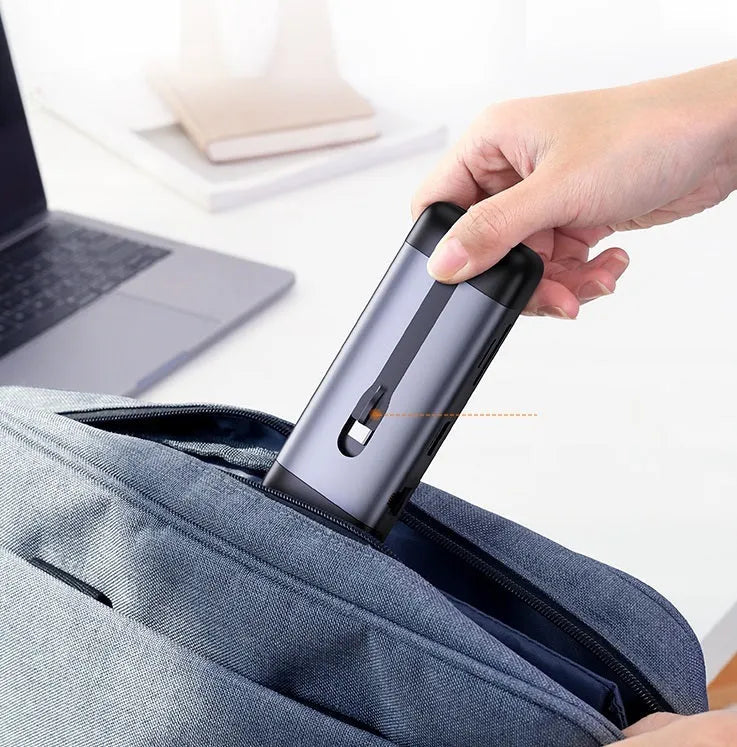 Dock expansion USB adapter converter showing HDMI, USB 3.0, and PD charging ports with 0.09m cable