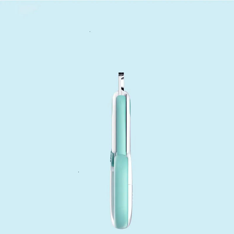 LED pet nail trimmer in blue or pink with built-in light and stainless steel blade for cats and dogs