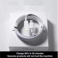 Fast charge mobile phone data cable with Lightning interface, woven transparent finish, 1-2m length
