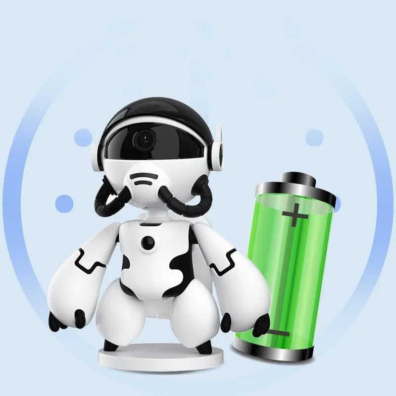 White Space Robot Monitor security camera with detachable base showing 170mm by 80mm dimensions