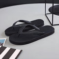 Fish label rubber flip-flops with non-slip soles in green, red, blue, or black colours