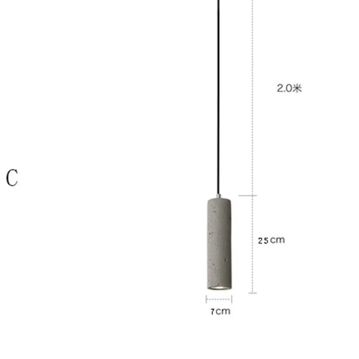 Cement rod marble chandelier with adjustable height mechanism for commercial and residential lighting