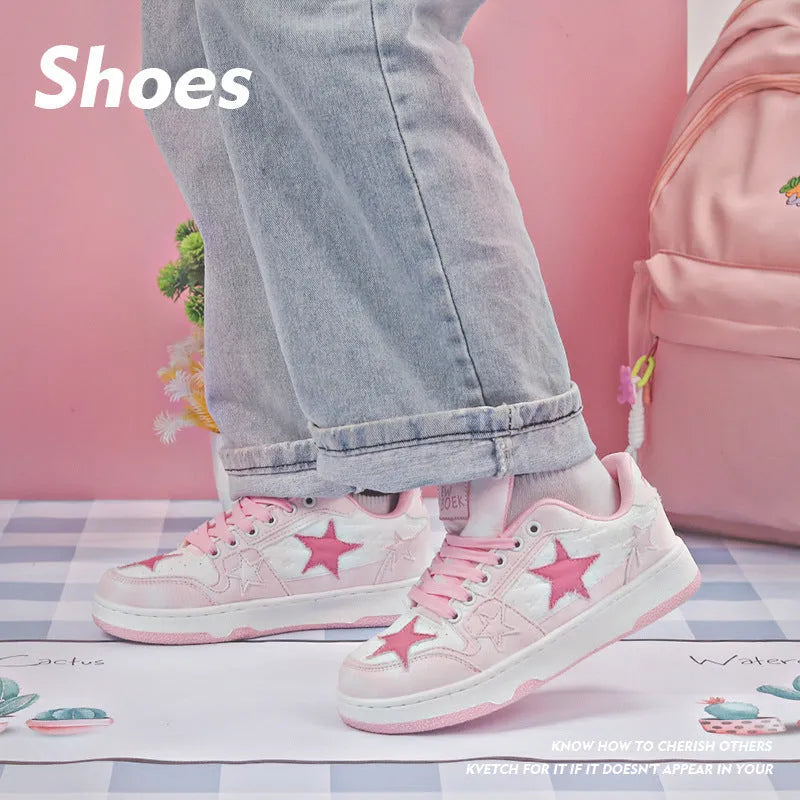 Pair of denim couple skateboard shoes with round toe, flat rubber sole, and mesh lining in black colour.