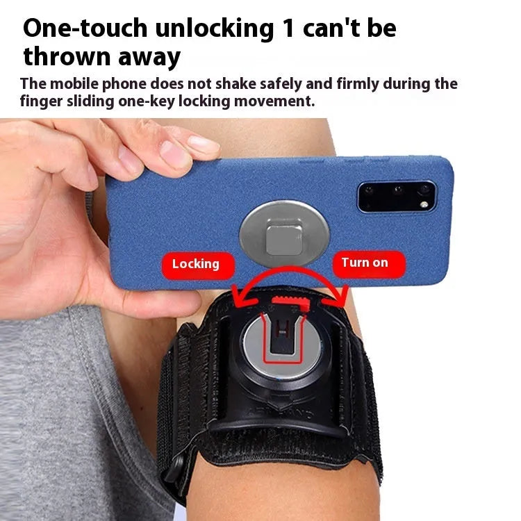 Black mobile phone wrist strap and armband holder for takeaway driving and sports activities