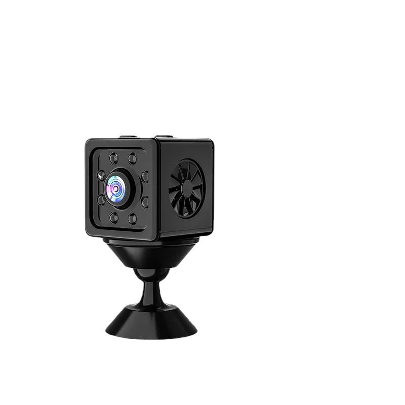 Black Remote Network Intelligent Sports HD K13 Camera with dimensions 26x26x26cm, showing ABS body, bracket, and data cable