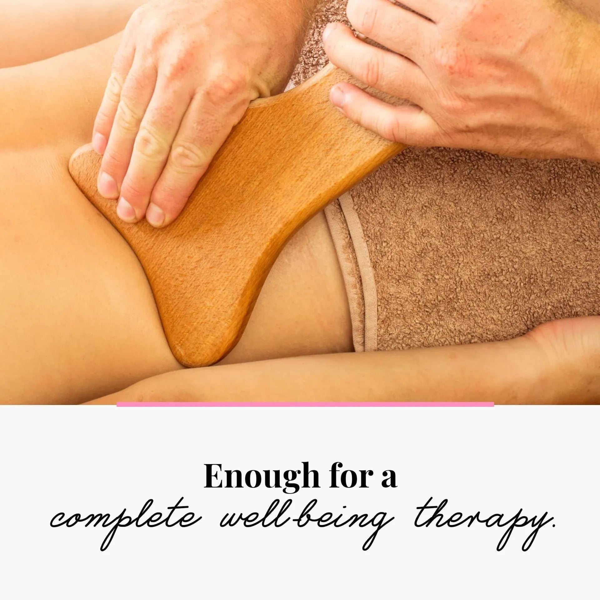 Assortment of natural beechwood massage rollers and Gua Sha tools including T-shaped and multi-wheel designs.