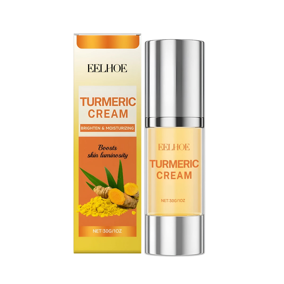 30g turmeric moisturizing facial milk with vitamin E, niacinamide and tea tree oil