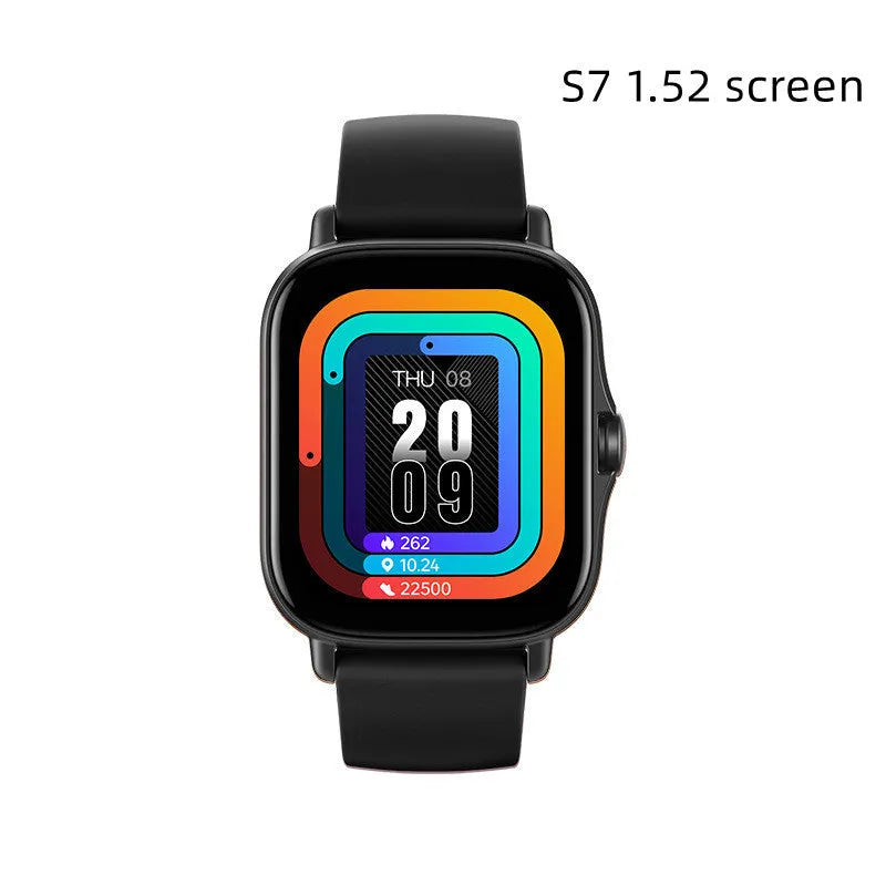 GT20 smartwatch with 1.75-inch touch screen, alloy case, and silicone band for health monitoring and Bluetooth calls