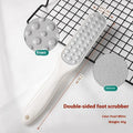 Stainless steel foot grinder with double-sided sandpaper surfaces for foot callus removal