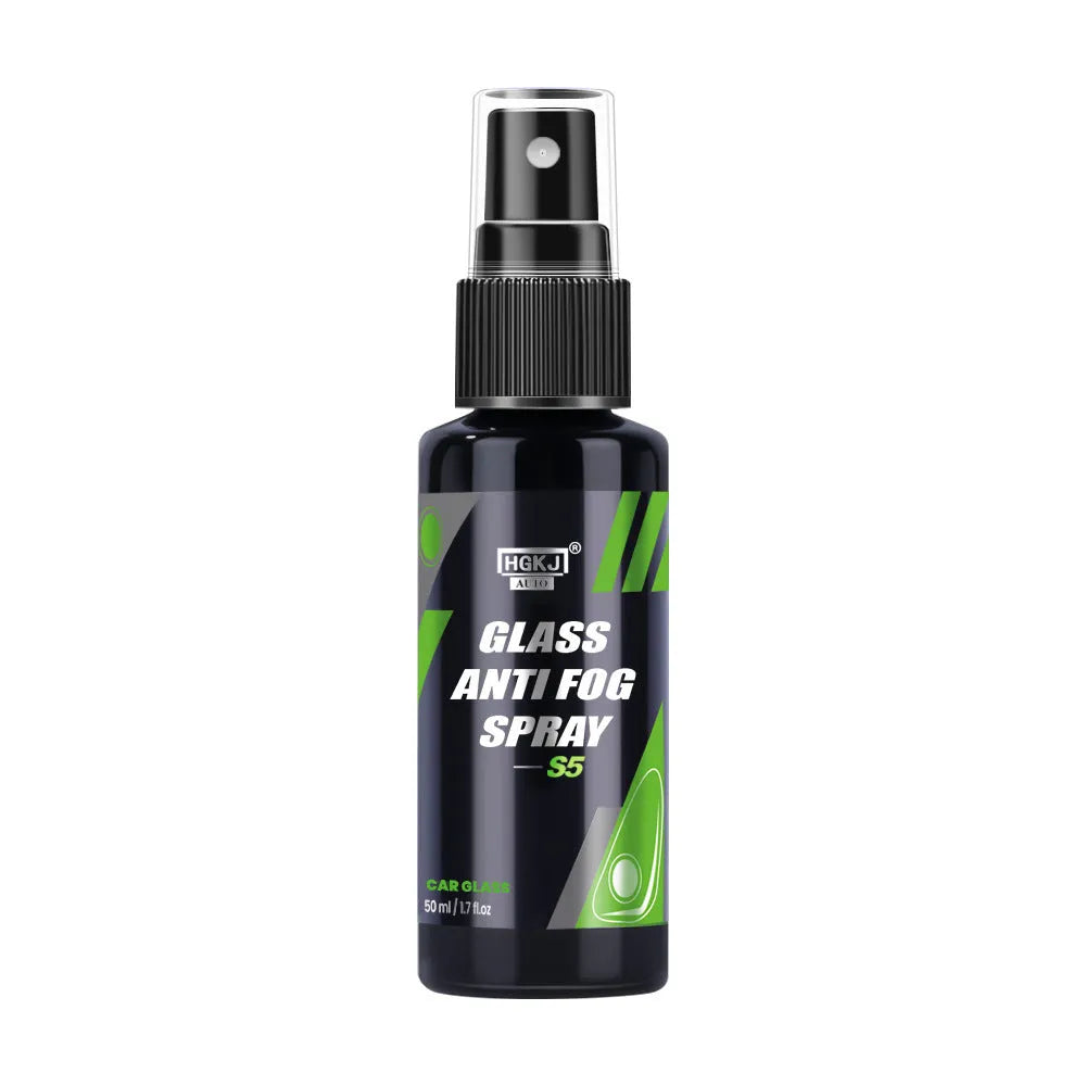Car glass antifogging spray bottle in 50ml and 100ml sizes for windscreen and mirror demisting