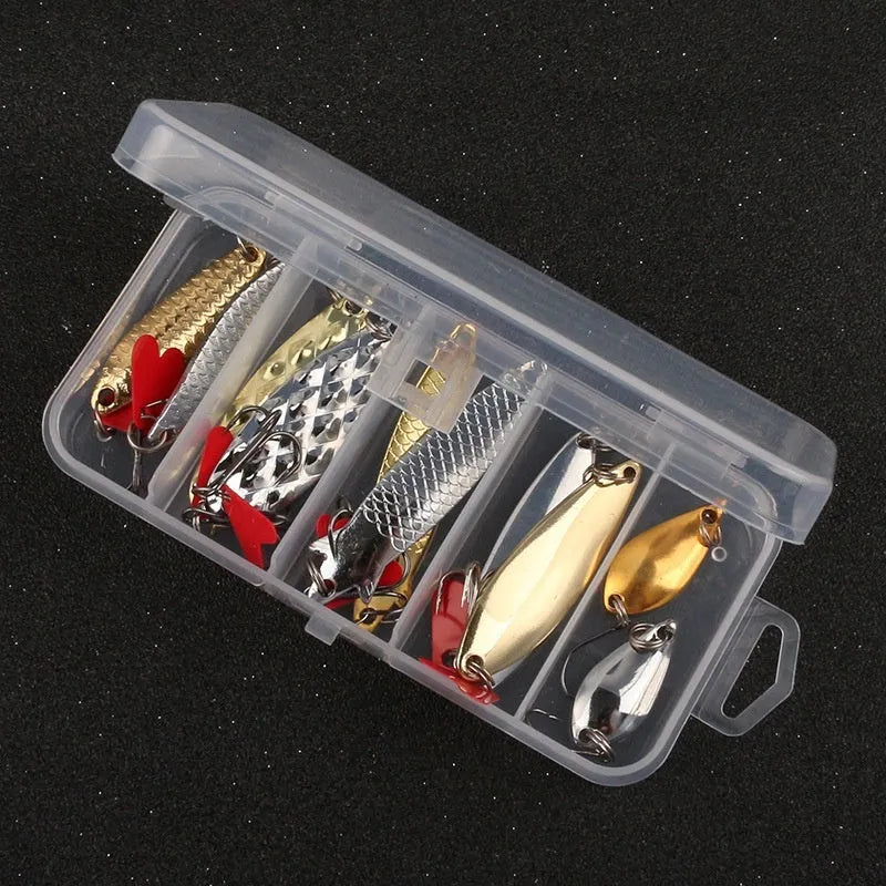 Lure Pineapple Sequin Box Iron False Bait with metal sequins for fishing lure attachments