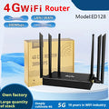 Industrial metal 4G router with dual power options and optional twin antennas