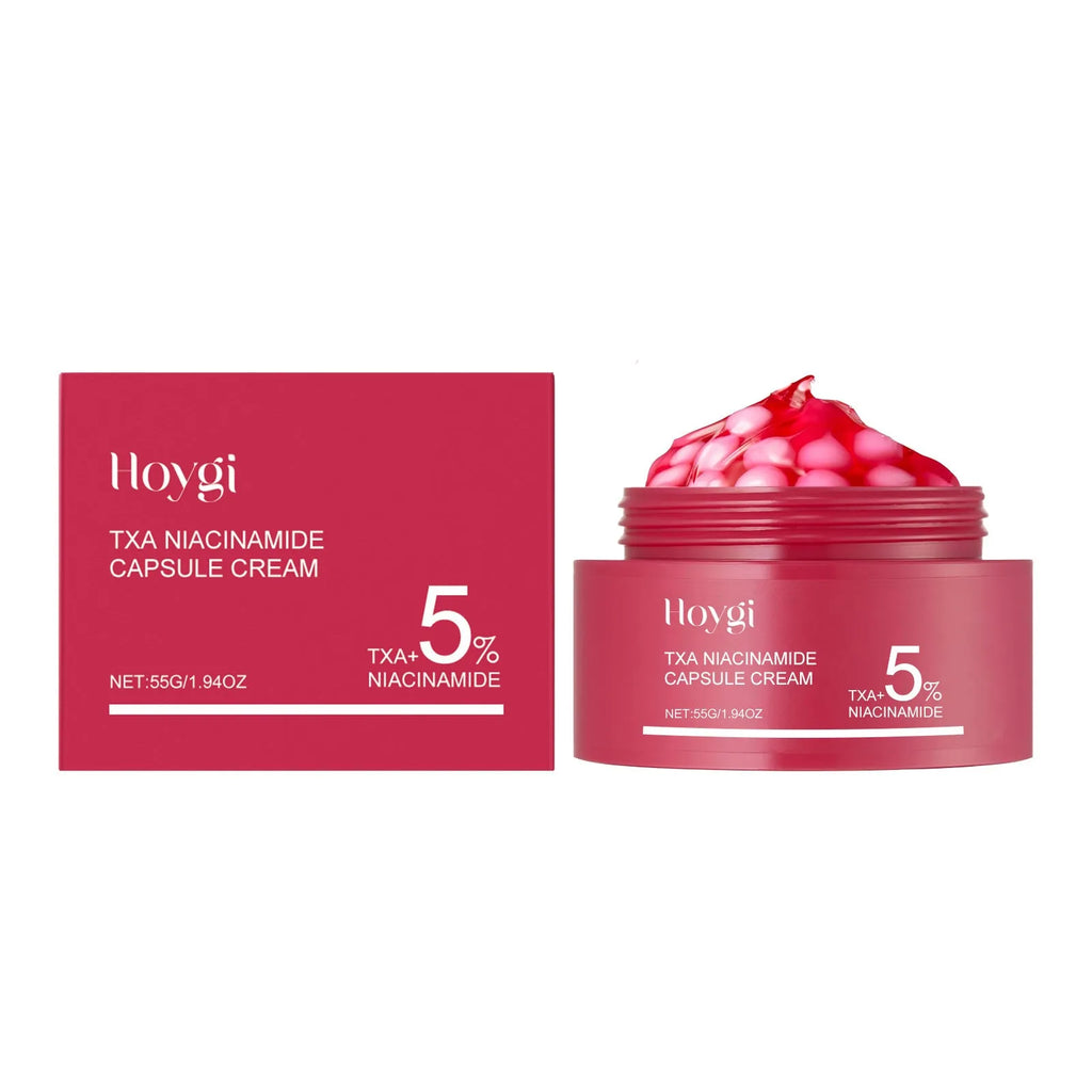 55g moisturising cream jar with dual-phase gel and white ball formulation for skincare hydration
