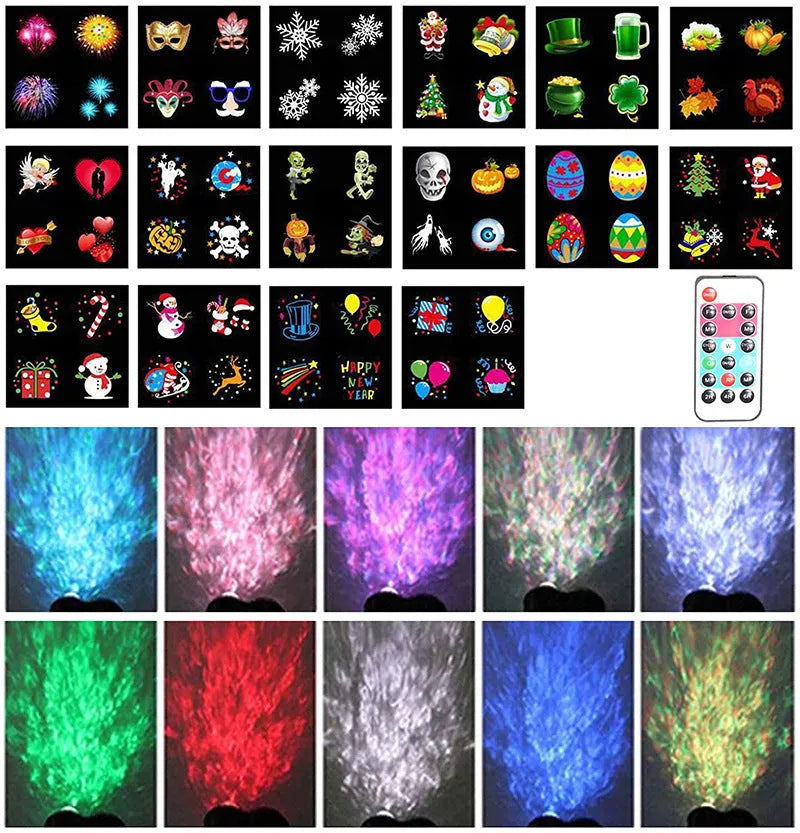 Outdoor waterproof double tube animated water pattern LED light with IP65 rating