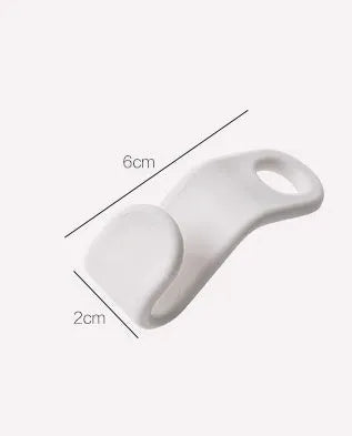 Plastic stack hanger connector hook, 6*2cm, PP, for wardrobe space saving and clothes organisation