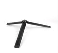 Black aluminium mobile phone tripod extended to 150cm height with 360-degree rotation capability