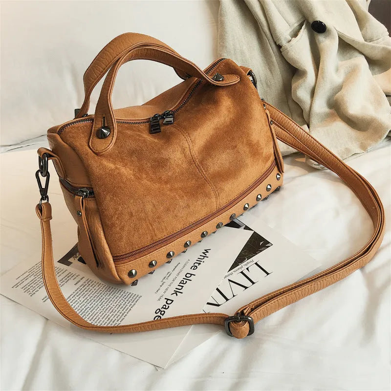 Soft PU women's tote shoulder bag showing smooth zipper and high-quality hardware in black colour option