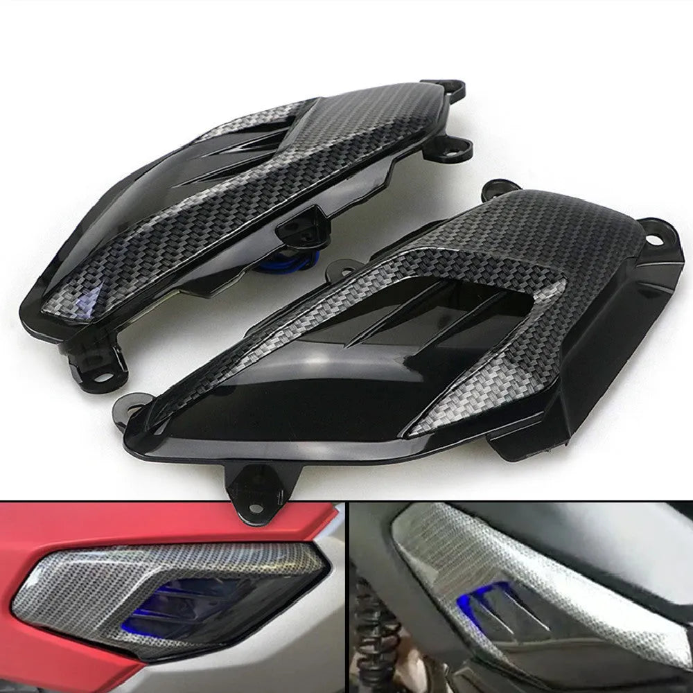 NMAX155 side lamp with ABS shell, PVC shade, and stainless steel screws for YAMAHA motorcycles