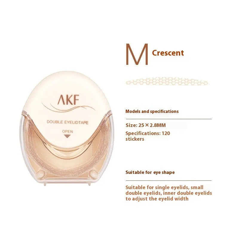 Double eyelid stickers roll with invisible traceless lace design for temporary eyelid enhancement