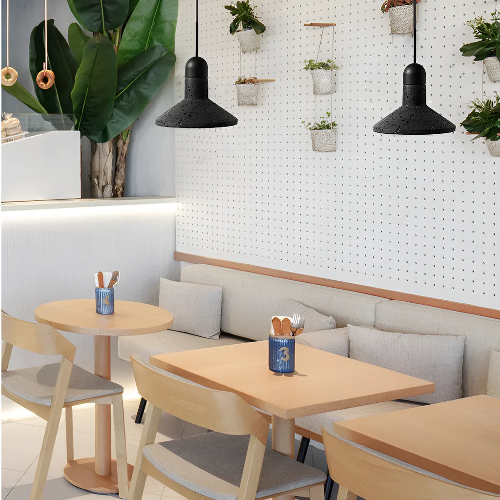 Industrial iron bar table chandelier with adjustable height and LED lighting in black or gold colour options