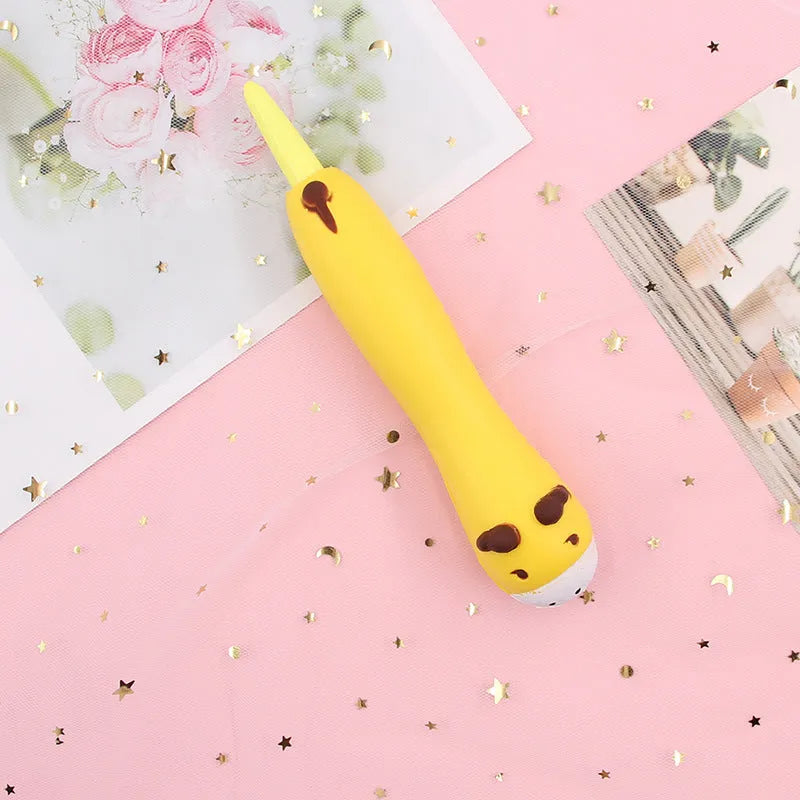 Soft cartoon gel vent pen with 0.5mm tip, 16.5cm length, compatible with iPhone.