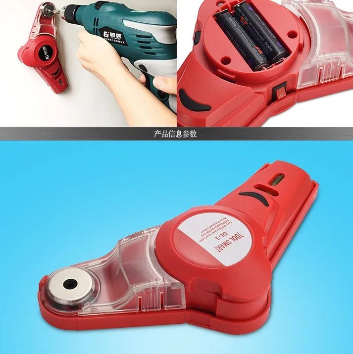 Portable laser level with red infrared beam and punching positioning, weighing 300g