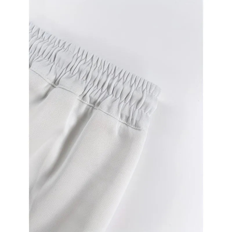 Men's loose fit corduroy trousers in mixed colours with fire retardant properties for uniform use