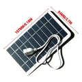 2W 5V portable solar panel charger with USB output cable