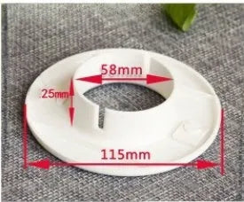 Plastic air conditioning wall hole cover and sealing kit with multiple cap sizes