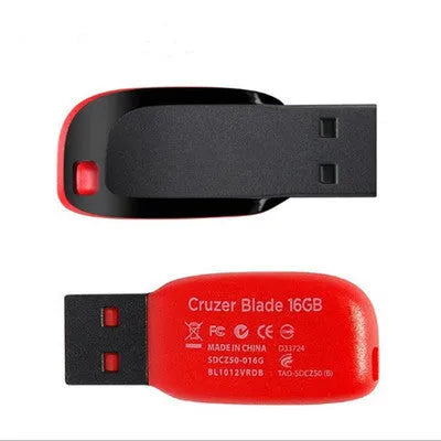 Black rotating USB flash drive with waterproof shockproof shell, shown in 16GB 32GB 64GB 128GB capacities.