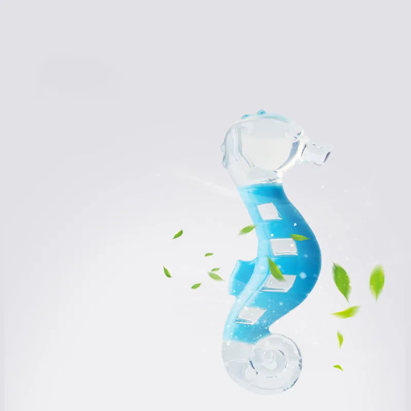 PU nylon dog chew toys in seahorse and tuna fish designs for puppy teething