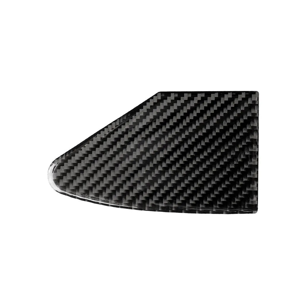 Carbon fibre USB charging port panel sticker with 3M adhesive backing on a device