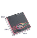 Colourful trumpet scratch painting set with 100 sheets in 8.8cm square box
