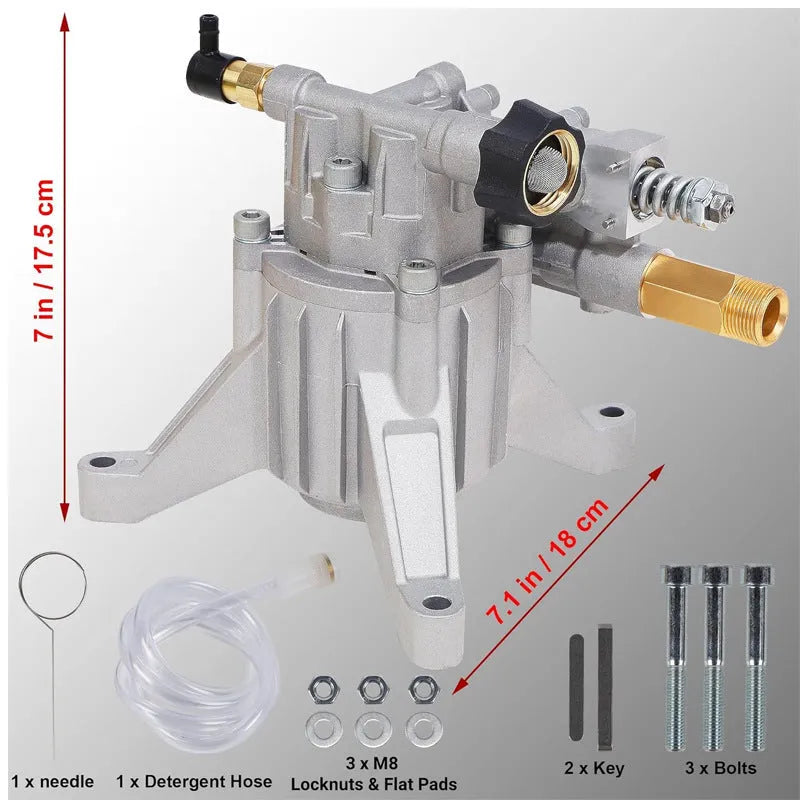 P170 swash plate aluminium gasoline pump for high pressure cleaning machine replacement