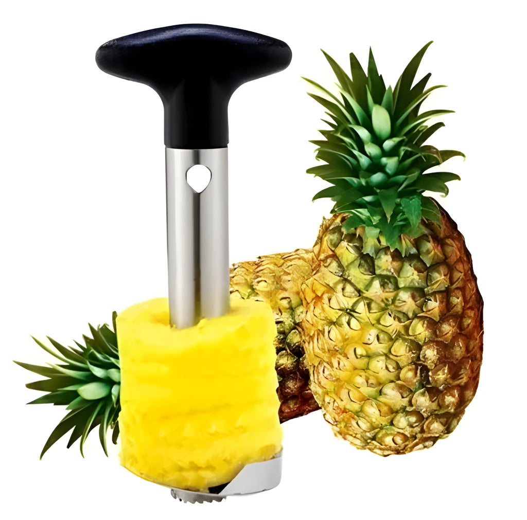 Stainless steel pineapple corer-slicer with ABS handle in choice of colours
