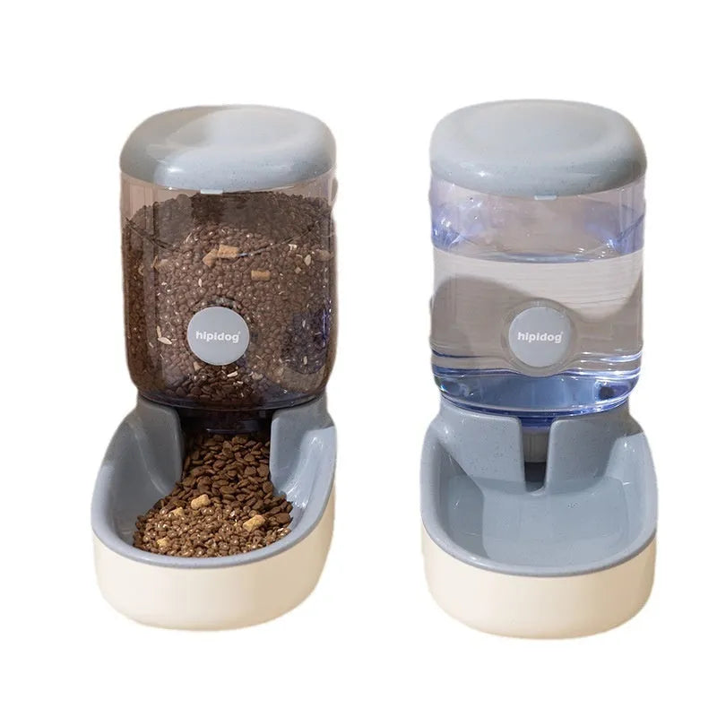 Automatic pet drinker with 3.8L capacity in blue, green, grey, or pink colours, made from durable PP material