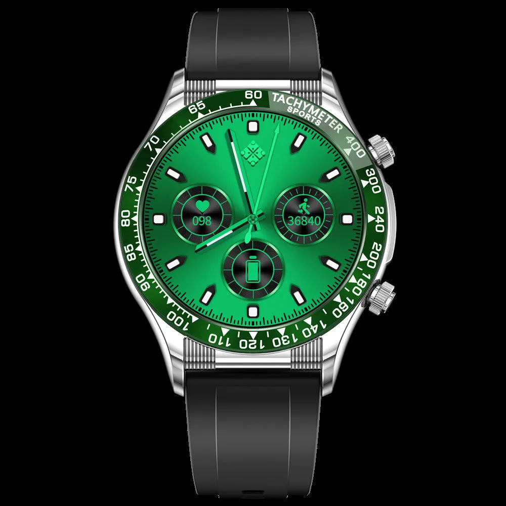 Men's business smart watch with Bluetooth calling and health monitoring functions on wrist
